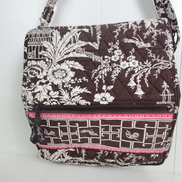 Vera Bradley Brown floral and bird schoolbag - Picture 10 of 12